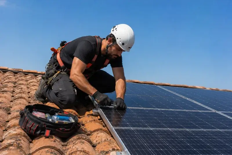 Maintenance et monitoring de panneaux solaires au Poët-Laval